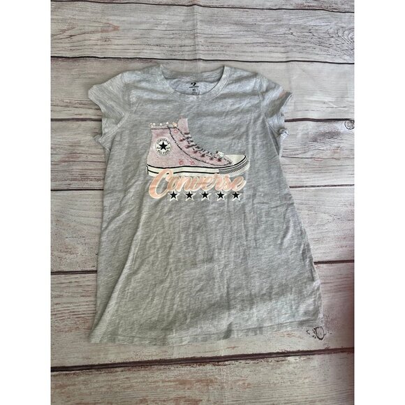 Girls Converse sequin shirt yxl - Picture 1 of 3
